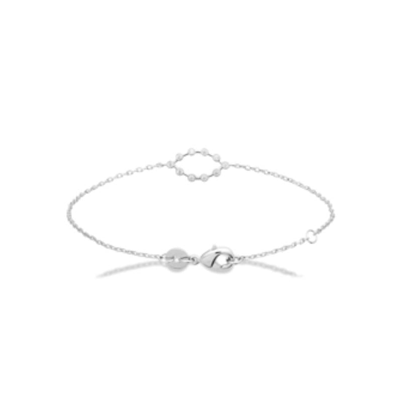 Beaded Circle Bracelet – Silver | Azuline