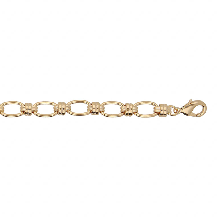 Oval mesh armbånd – gyldent stål | Azulin view 2