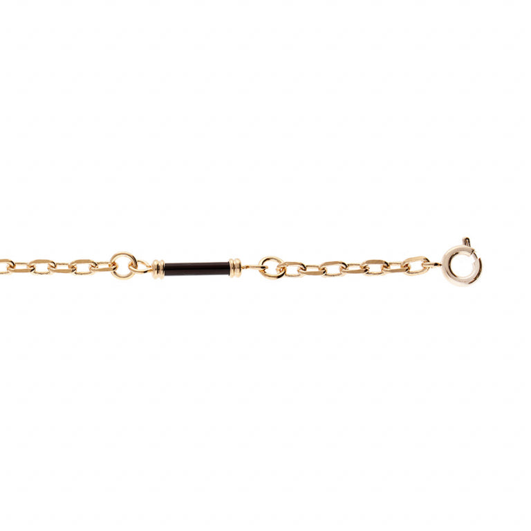 Bracelet Tubes – Acier Doré | Azuline