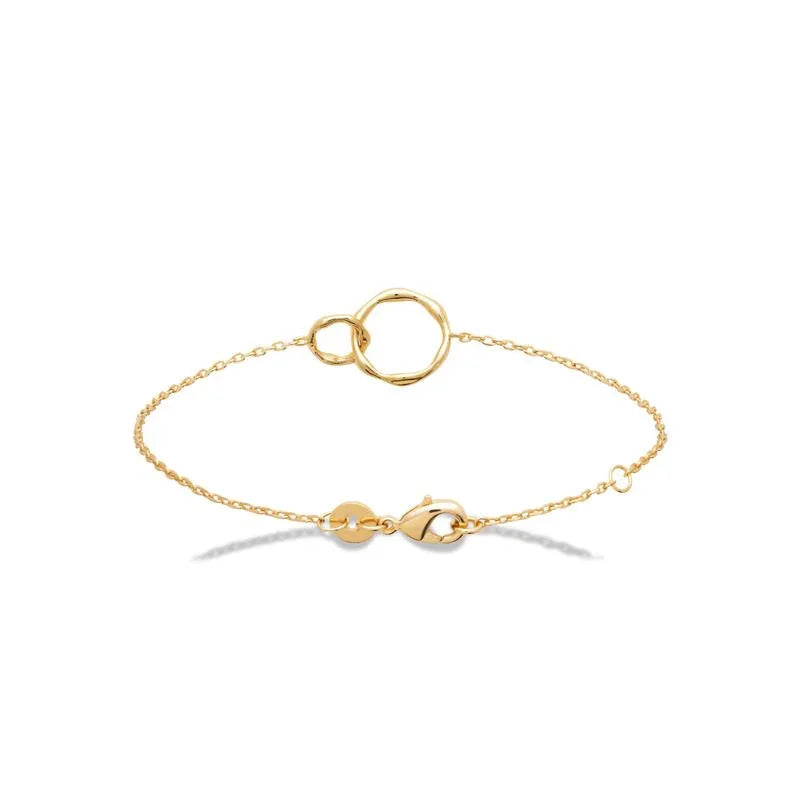 Hypnotique - Anelli intrecciati - Bracciale - Placcato in oro