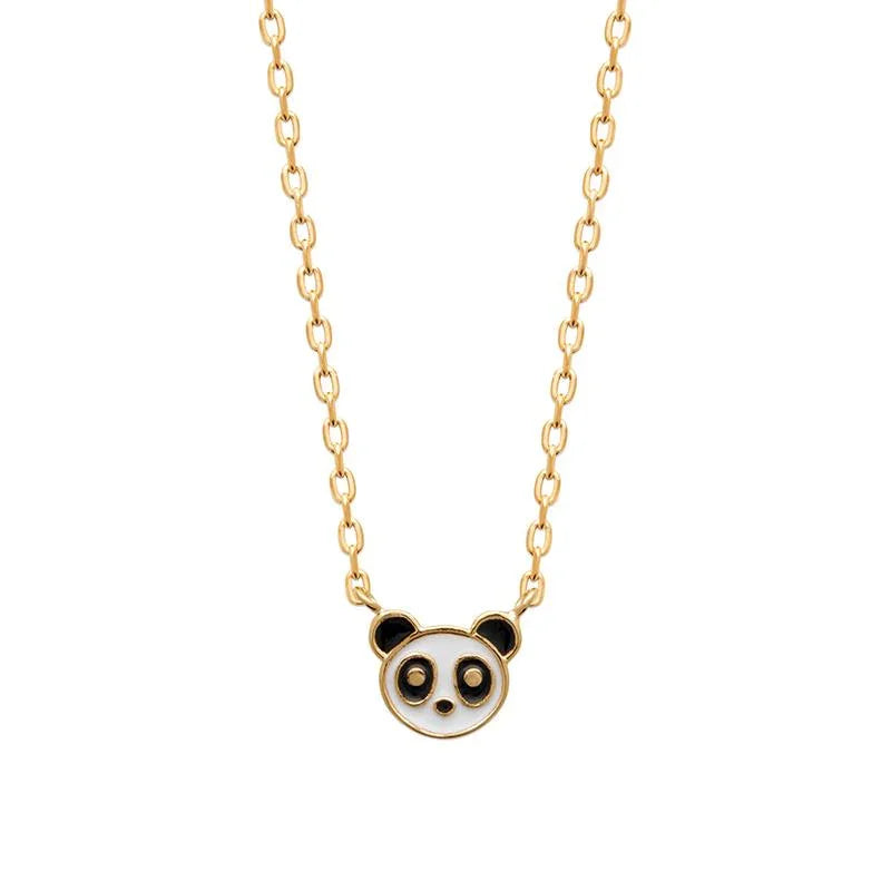 Collar Panda – Chapado en Oro | Azuline