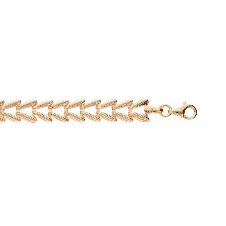 Epi Mesh Bracelet – Silver Gilded with Fine Gold | Azuline