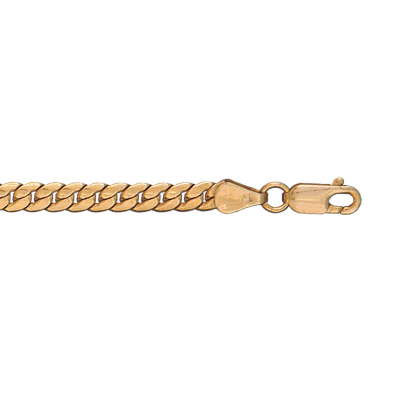 Snake Mesh armbånd – gyldent stål | Azulin udsigt 2