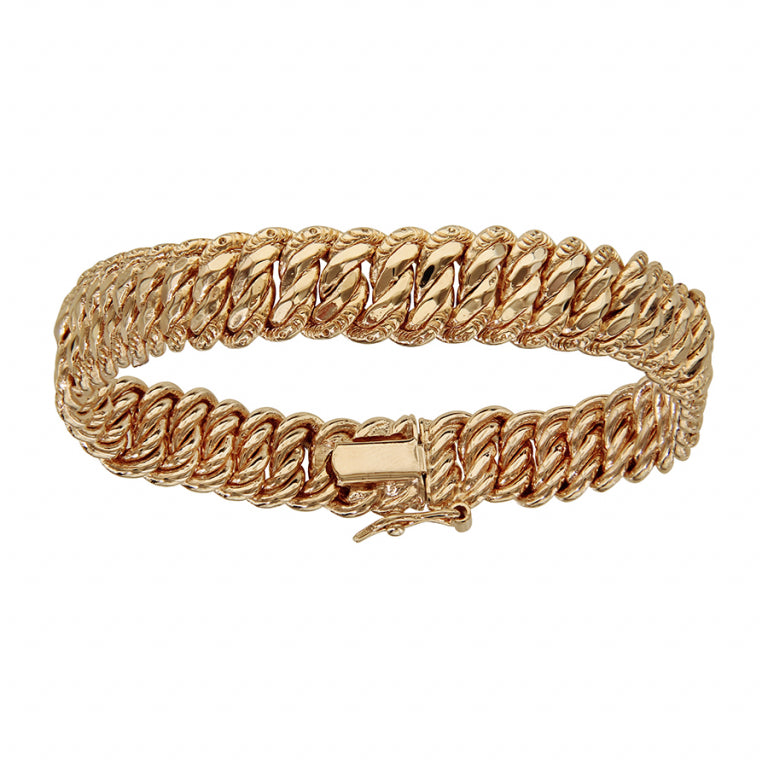 Amerikaanse kinarmband – gouden staal | Azulin