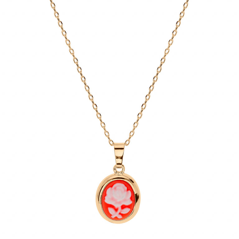 Collier Camée – Argent Doré à l’Or Fin | Azuline