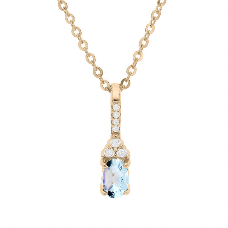 Pendant Necklace – Silver Gilded with Fine Gold | Azuline