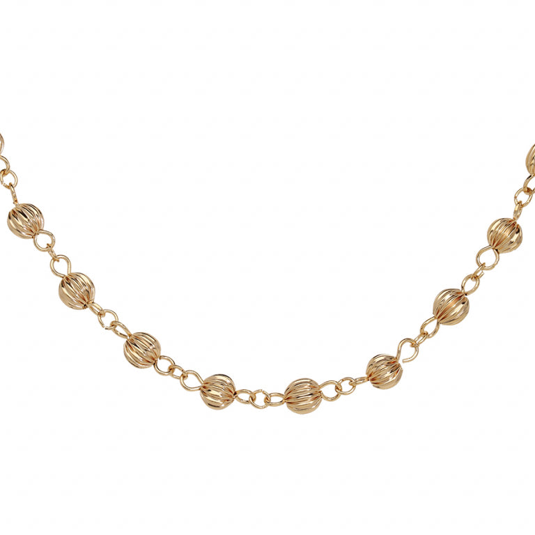 Collier Boules – Argent Doré à l’Or Fin | Azuline