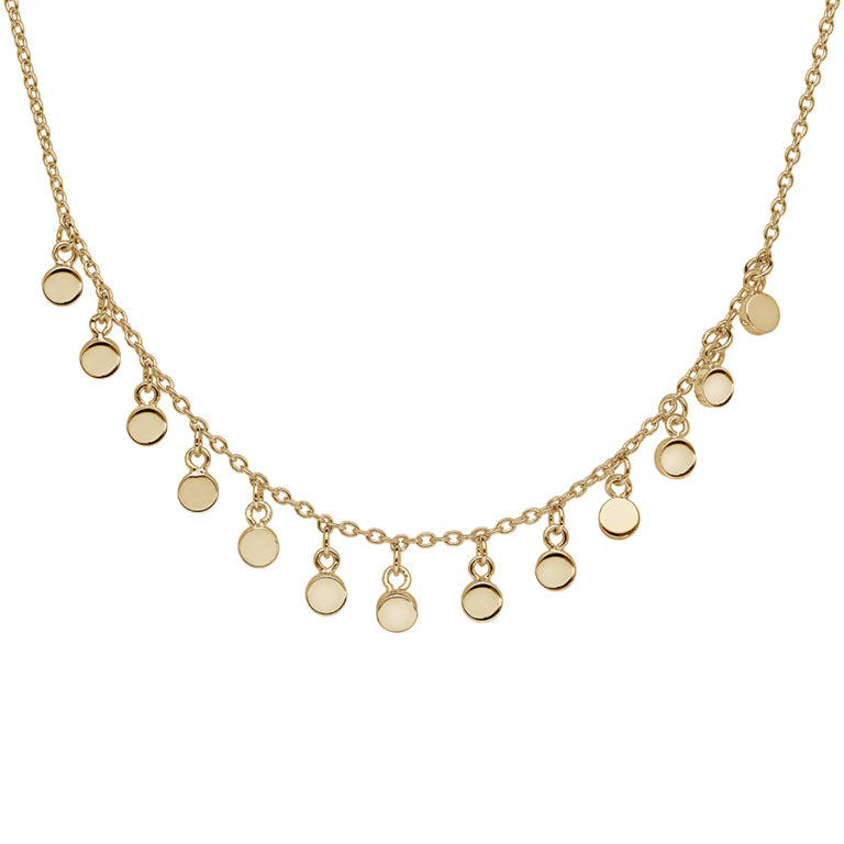 Tassel Necklace – Silver Gilded with Fine Gold | Azuline view 2