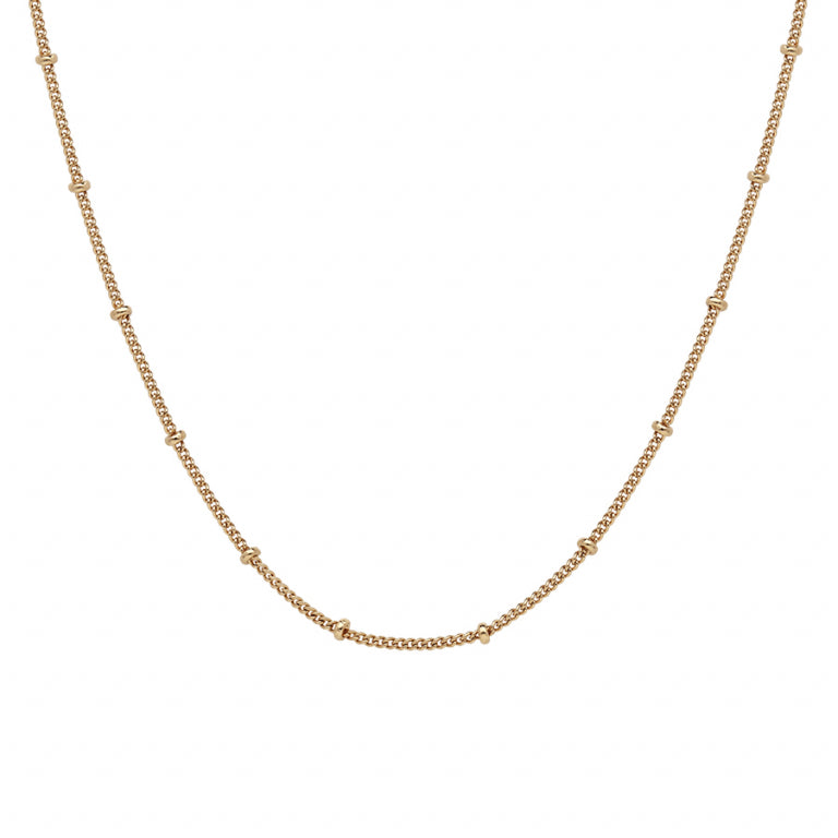 Collier Gourmette – Plaqué Or | Azuline vue 2