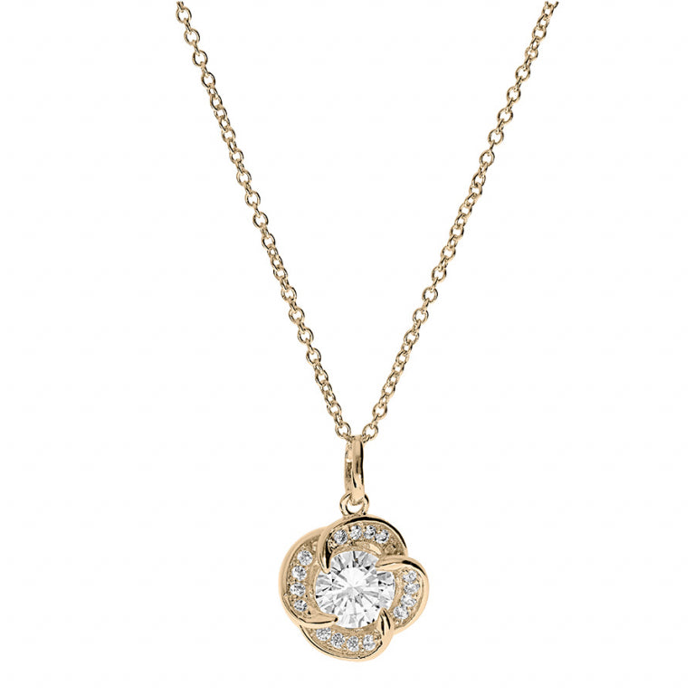 Liefdesknoopketting - Verguld | Azulin-weergave 2