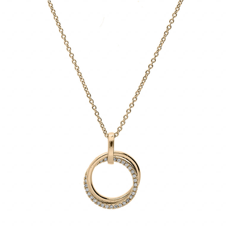 Collier Cercle – Plaqué Or | Azuline vue 2