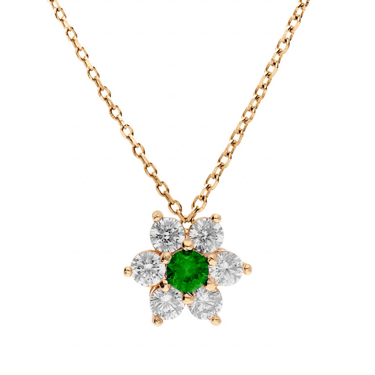 Bloemenketting – Zilver verguld met fijn goud | Azulin