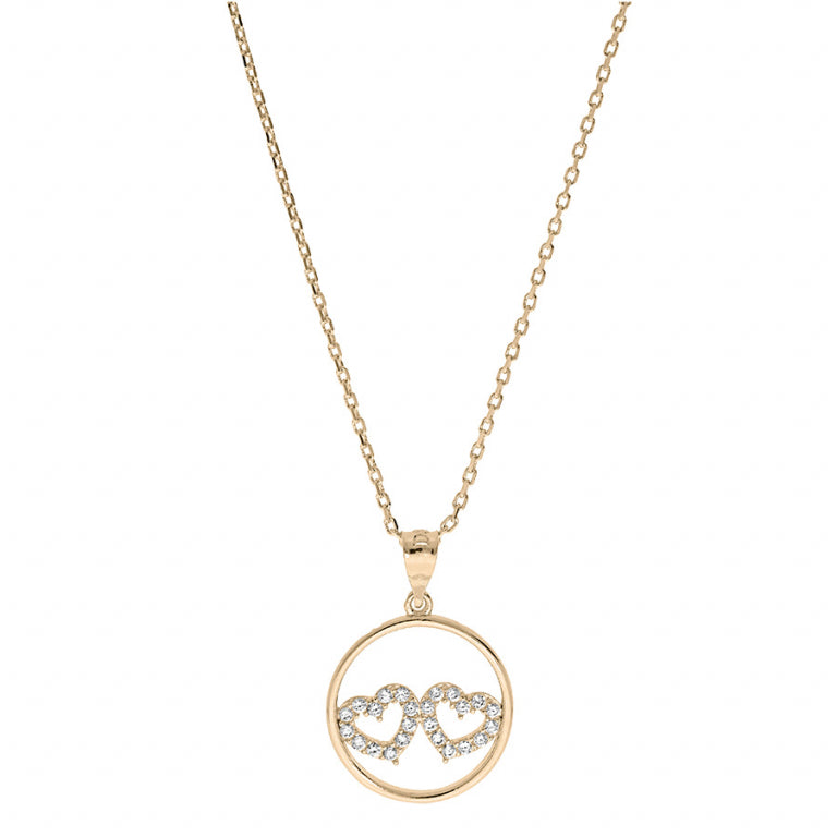 Circle Necklace – Gold Plated | Azuline view 2
