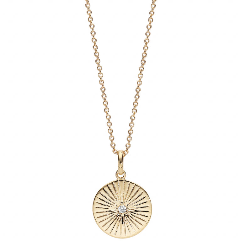 Ronde ketting – zilver verguld met fijn goud | Azulin-weergave 2