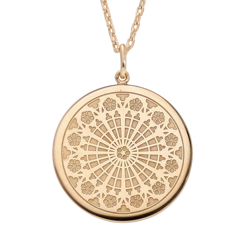 Rosace Necklace – Silver Gilded with Fine Gold | Azuline