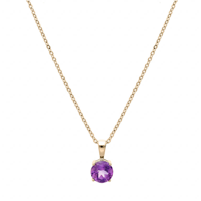 Stone Necklace – Silver Gilded with Fine Gold | Azuline view 2