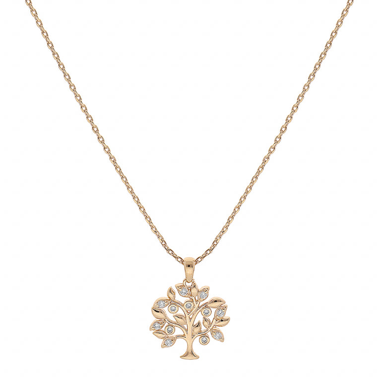 Collier Arbre De Vie – Plaqué Or | Azuline vue 2
