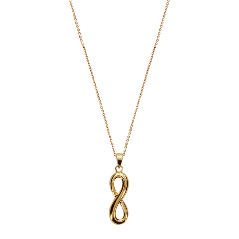 Collier Forme Huit (Infini) – Plaqué Or | Azuline vue 2