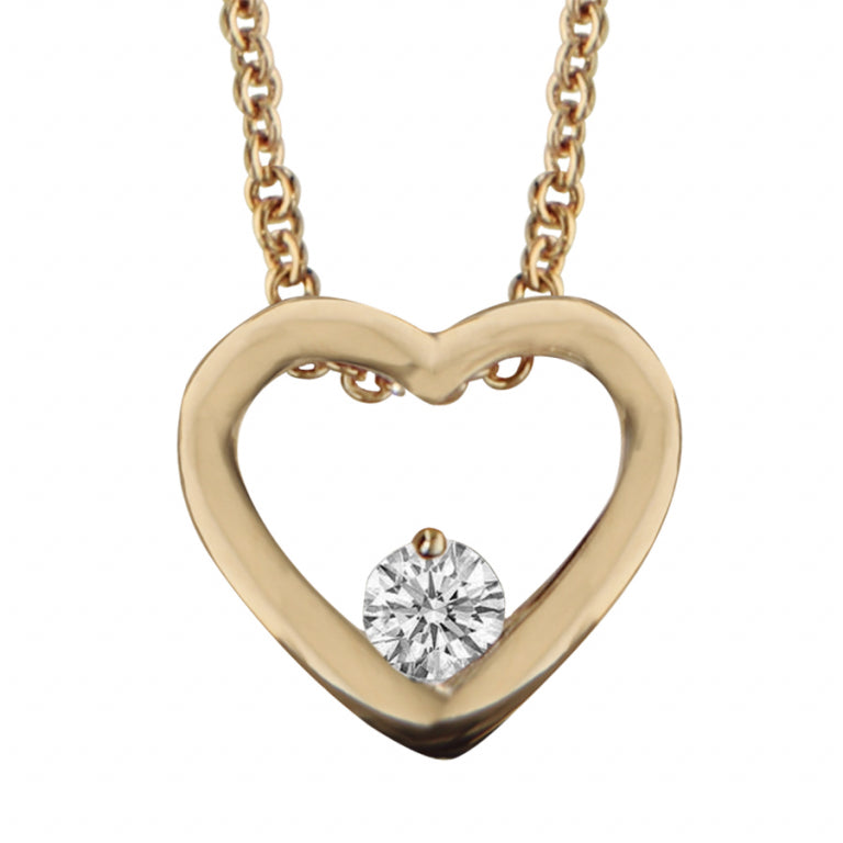 Collier Cœur – Plaqué Or | Azuline