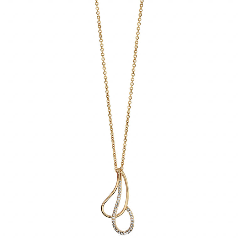 Drop Necklace – Gold Plated | Azuline view 2