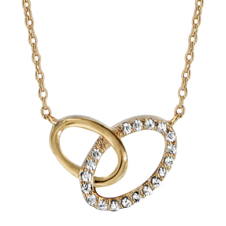 Intertwined Oval Necklace – Gold Plated | Azuline
