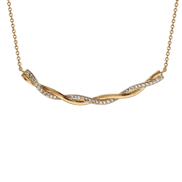 Vlechtketting – zilver verguld met fijn goud | Azulin