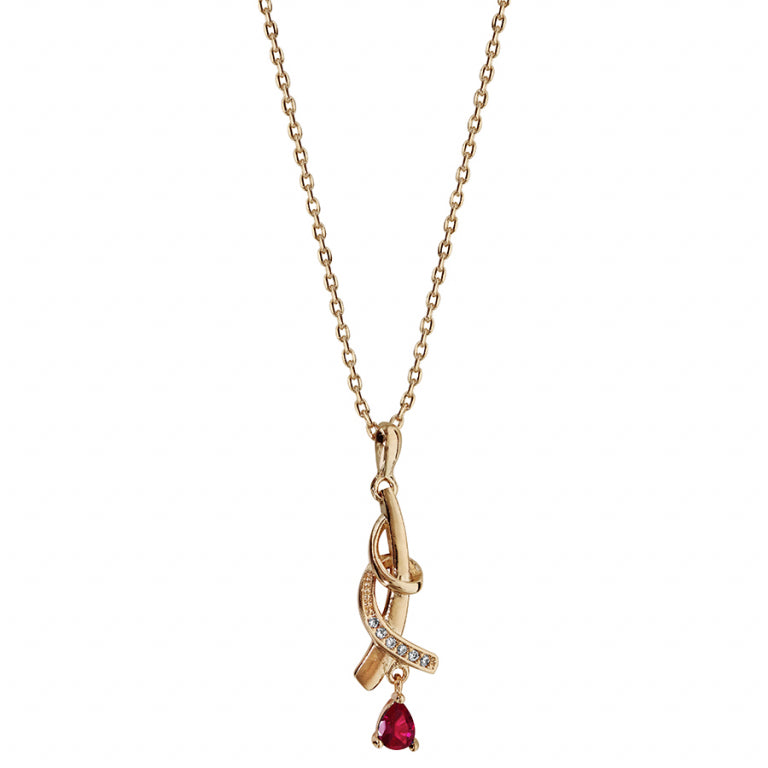 Drop Necklace – Gold Plated | Azuline view 2