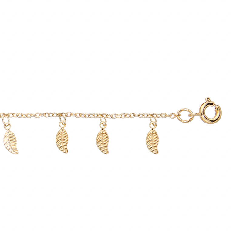 Dusk anklet – Gyldent stål | Azulin view 2