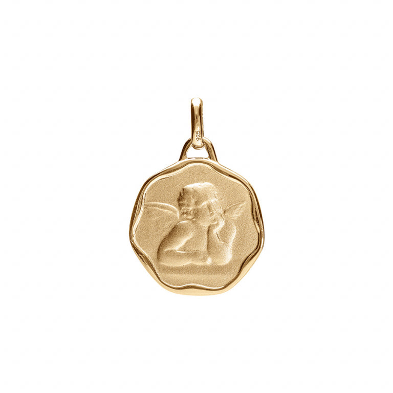 Pendentif Ange – Argent Doré à l’Or Fin | Azuline