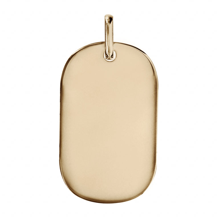 Pendentif Pans Arrondis – Argent Doré à l’Or Fin | Azuline