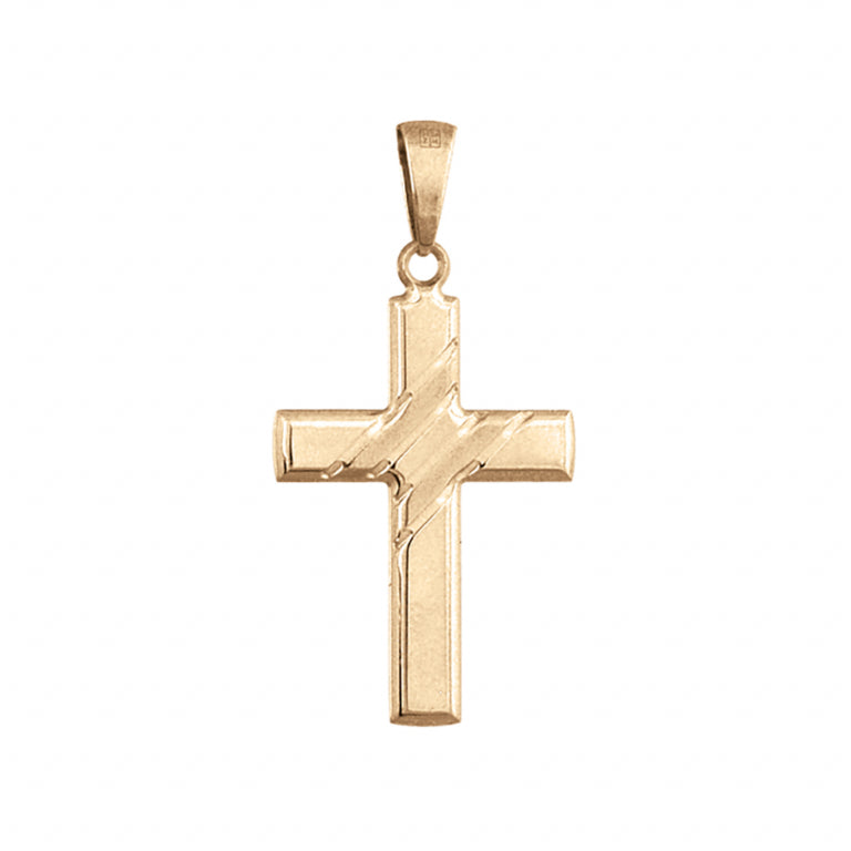 Pendentif Croix – Argent Doré à l’Or Fin | Azuline