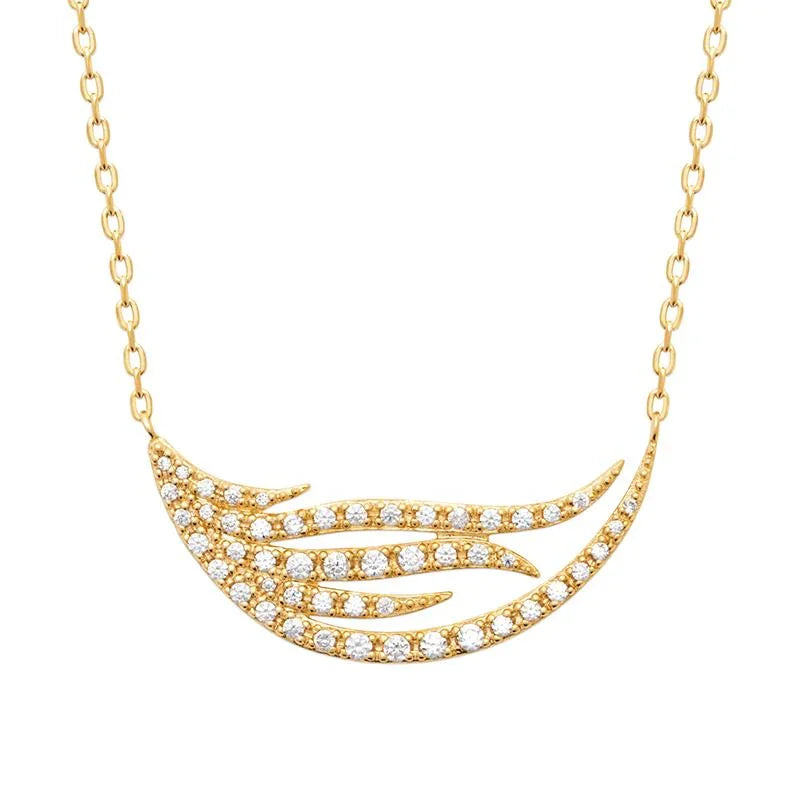 Flügel – Halskette – vergoldet