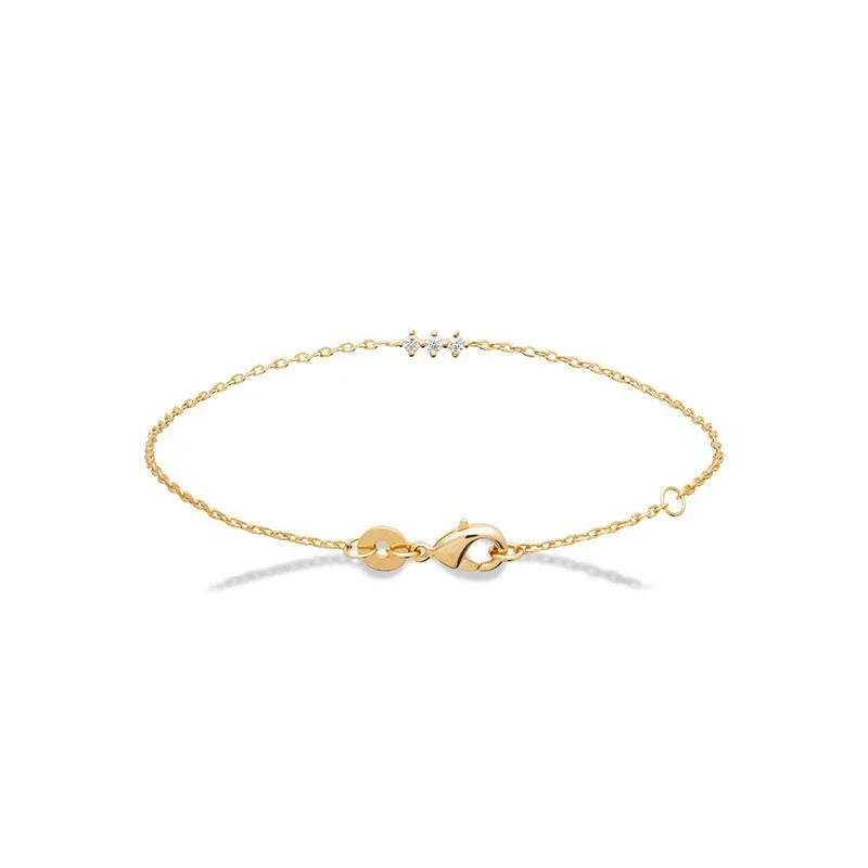 Haarspange – Armband – vergoldet