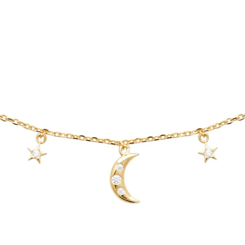 Luna - Collar - Chapado en Oro