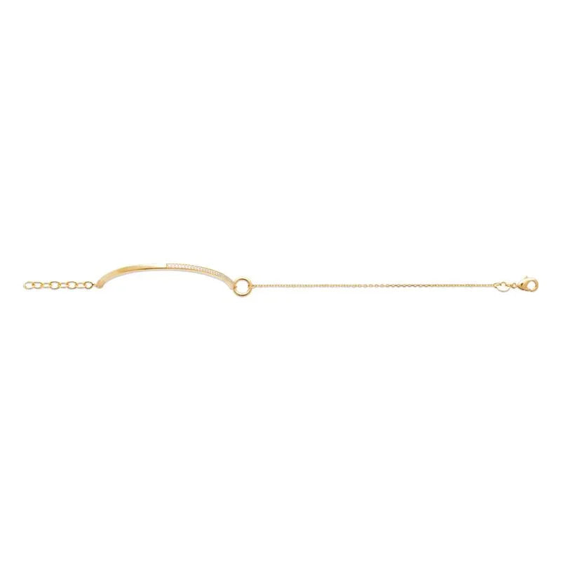 Half Jonc - Pulsera - Chapado en oro vista 2