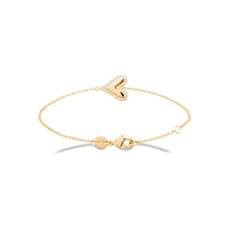 Heart - Bracelet - Gold Plated