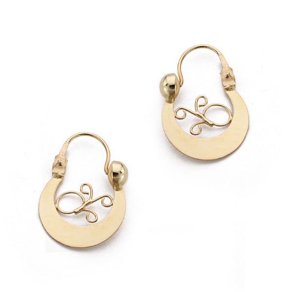 Pendientes Aros Oro Amarillo 18K 17X13 mm