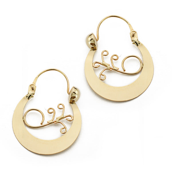 Pendientes Aros Oro Amarillo 9K 29X14MM