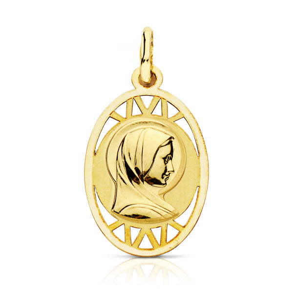 9K Jomfru Maria Medalje 19X13 mm