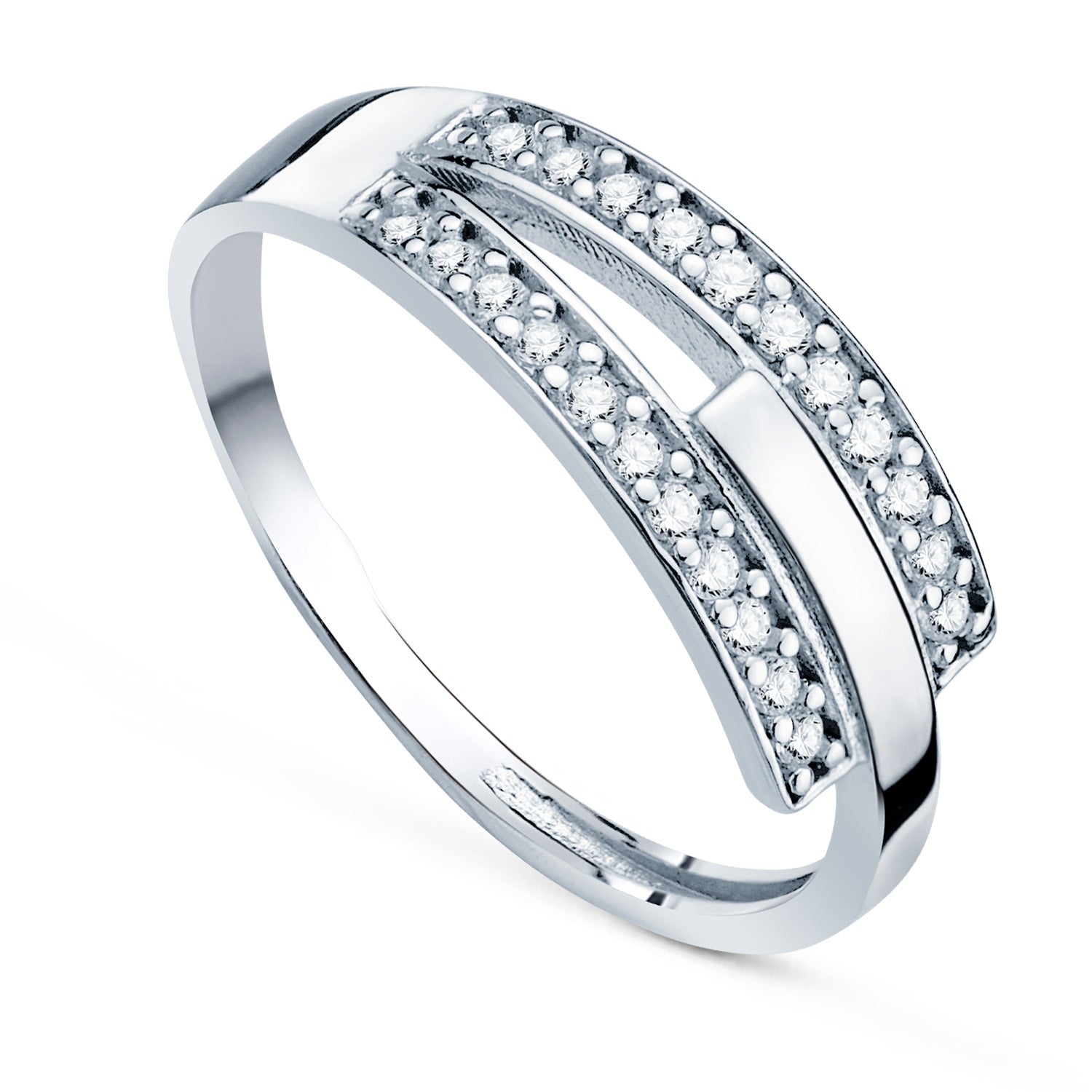 Ring i 9K vitguld