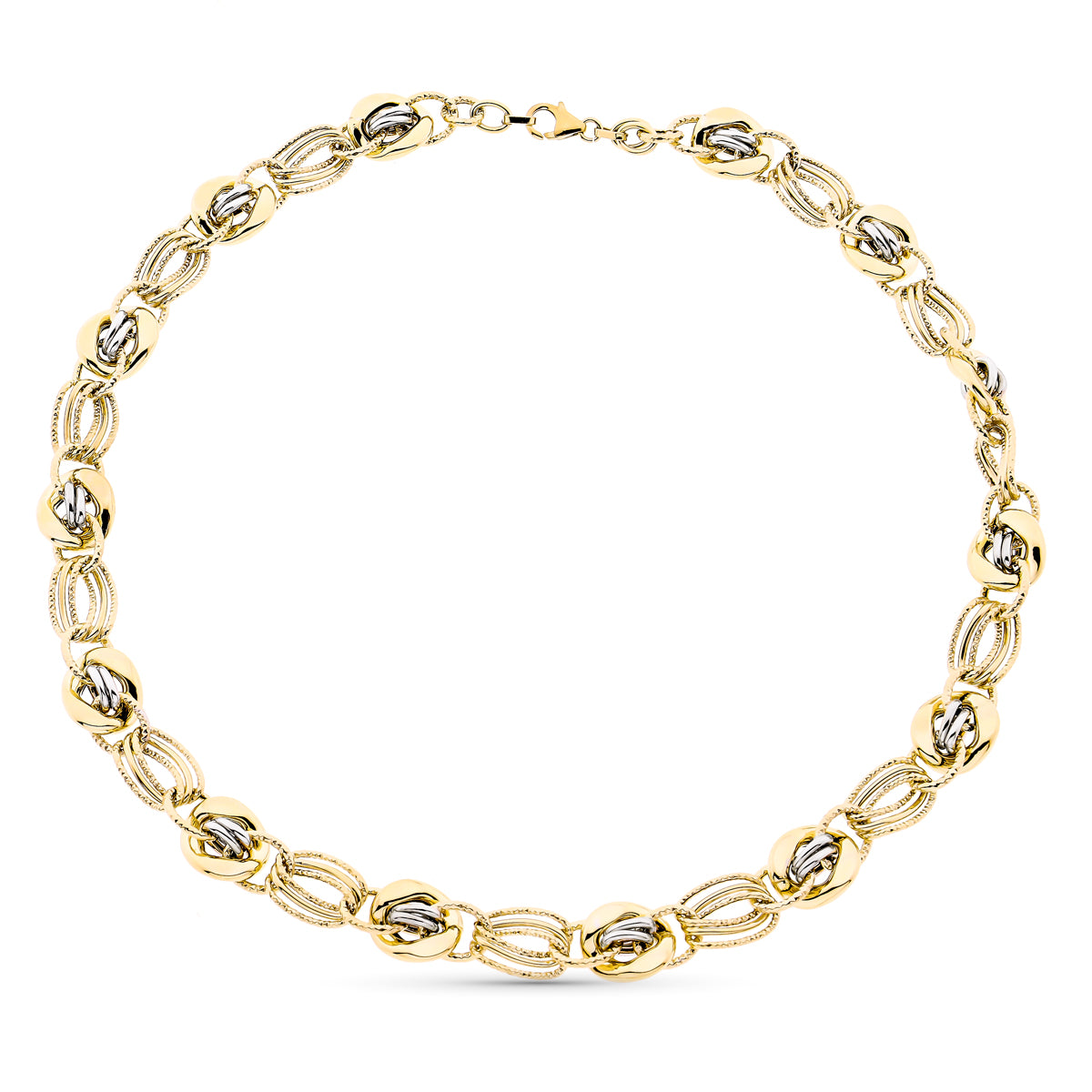 Collier Or Bicolore 9K 45 Cm