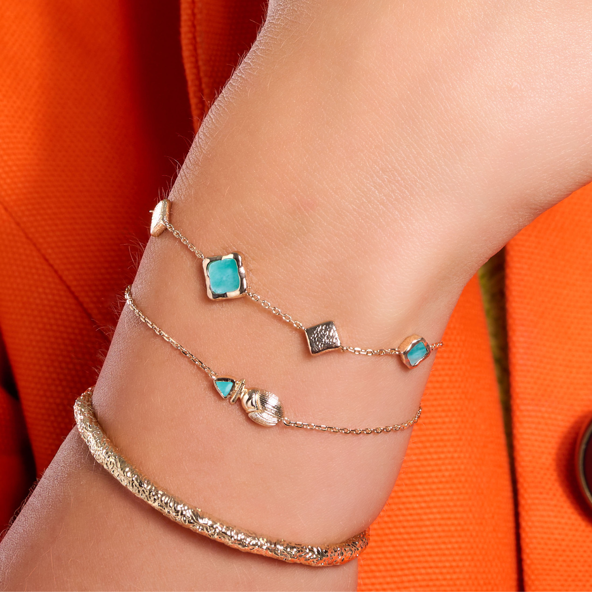 Bracelet chaine Emma Ana & Cha plaqué or