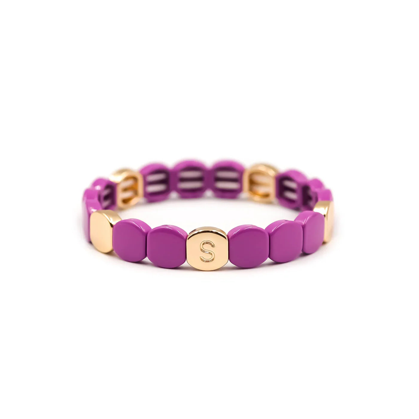 Kleurrijk - Violet - Armband - Simone in Bordeaux