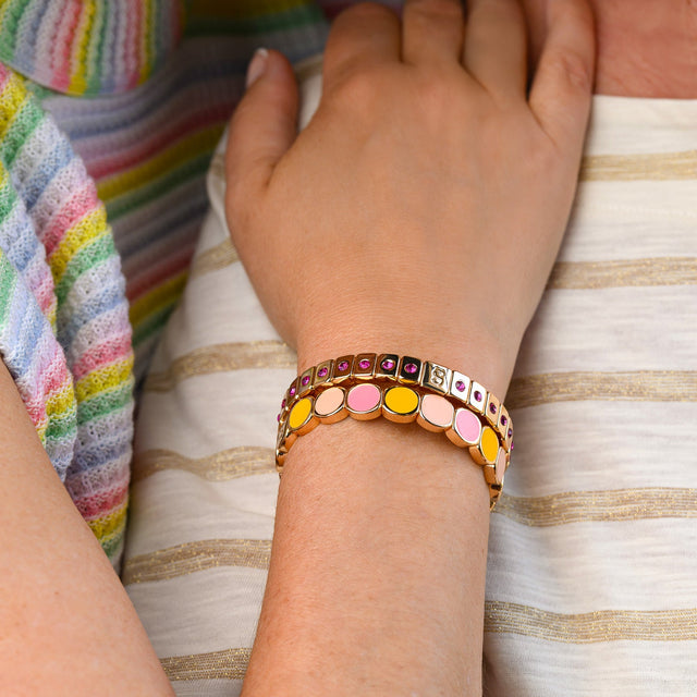 Crystal Rectangle - Purple - Bracelet - Simone à Bordeaux