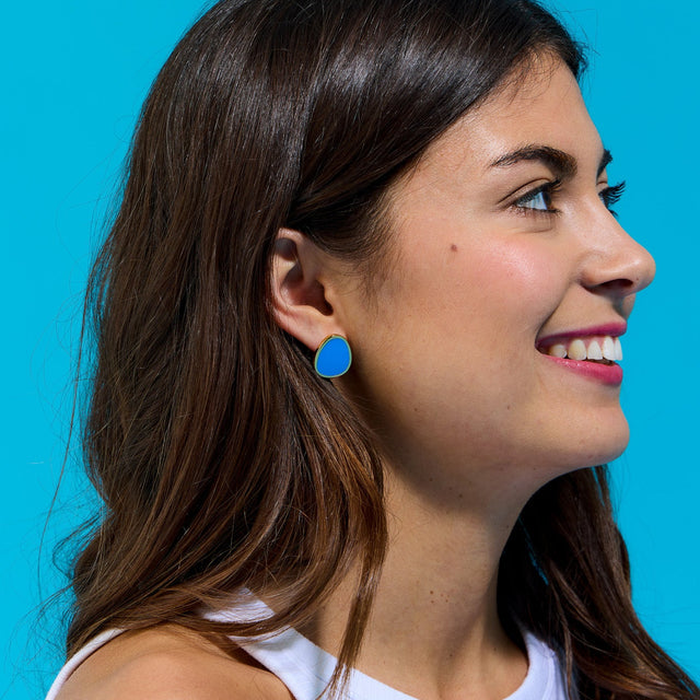 Les Délicieuses - Denim - Earrings - Simone à Bordeaux
