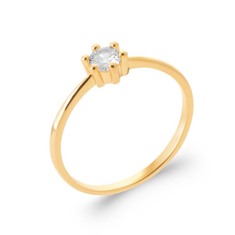 Ronde ring – verguld | Azulin