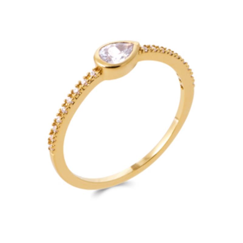 Drop Ring – Guldpläterad | Azulin