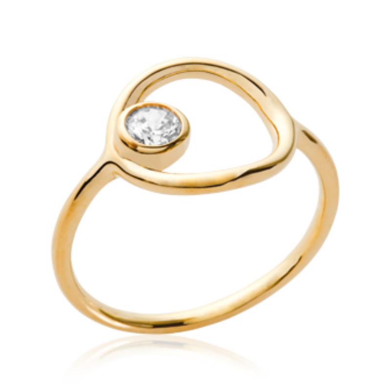 Anillo Ovalado – Chapado en Oro | Azuline