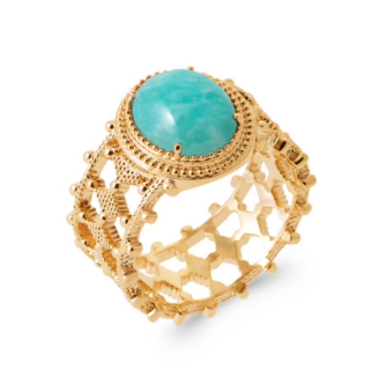 Anillo Ovalado – Chapado en Oro | Azuline