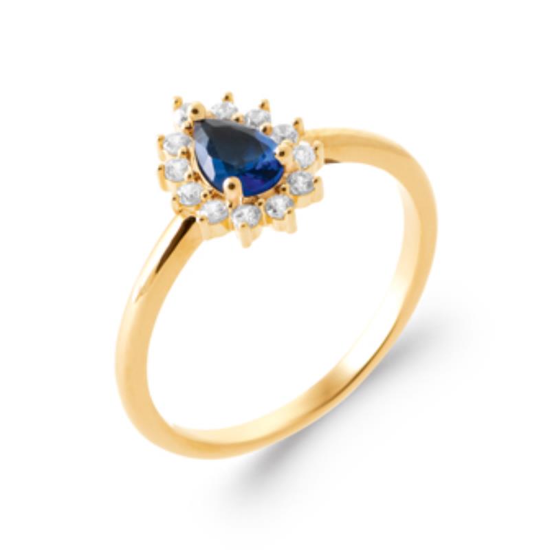 Drop Ring – Guldpläterad | Azulin